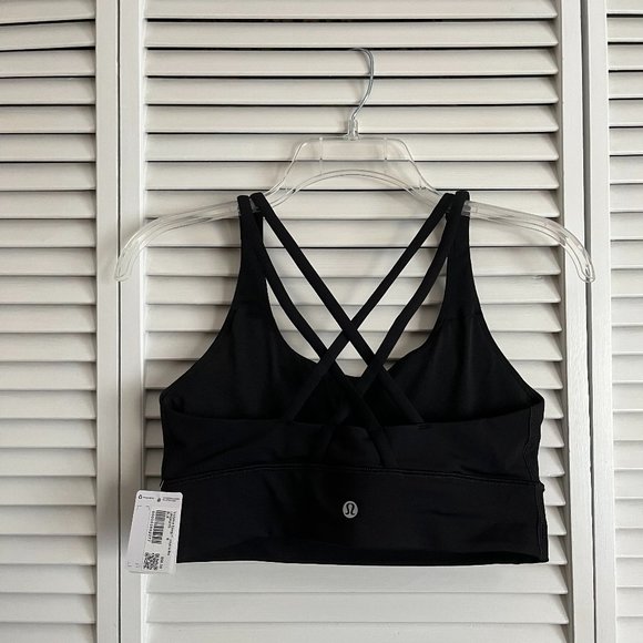 NEW with tags Lululemon Energy Longline Bra Black size 8 - Picture 5 of 9